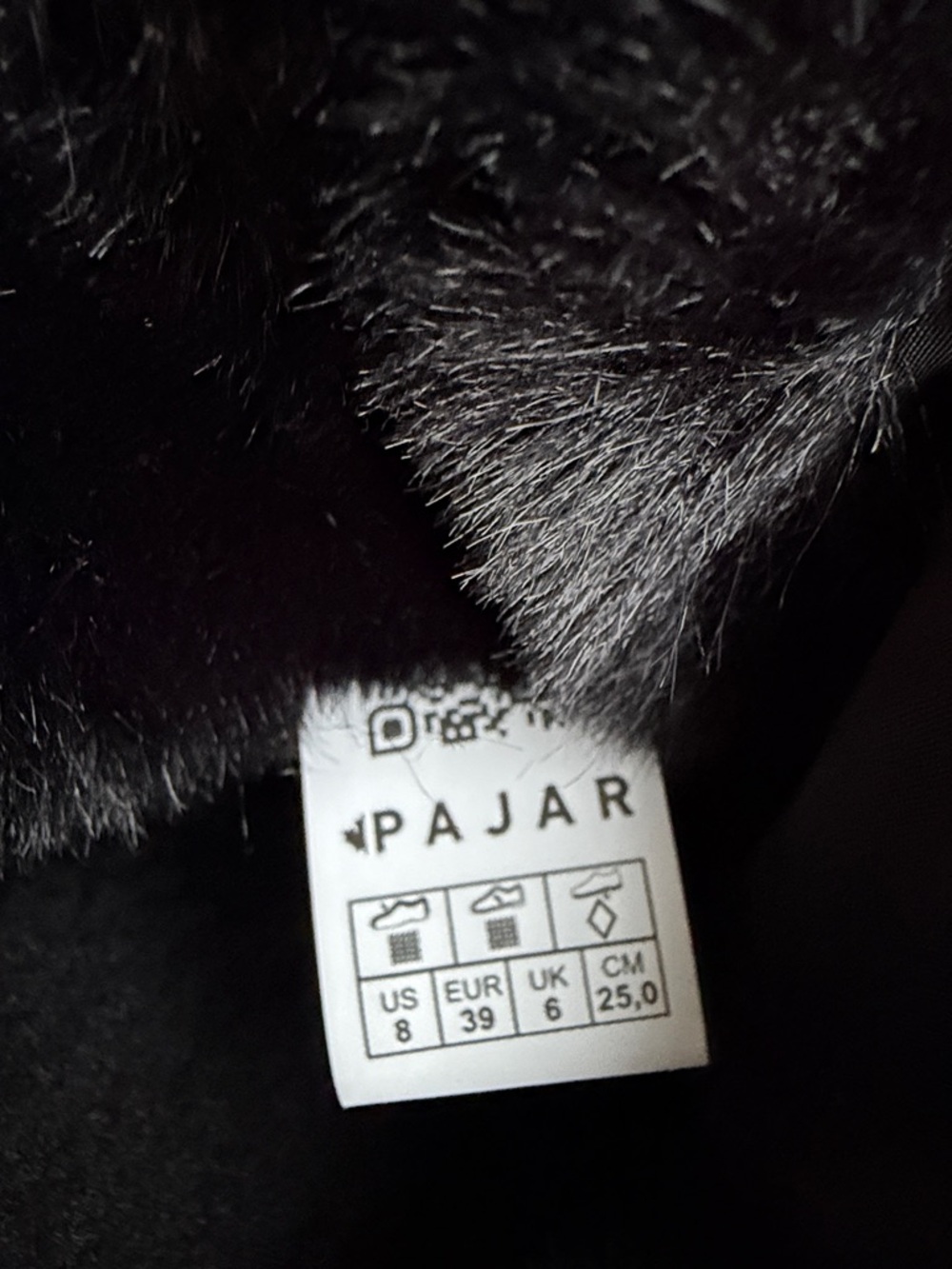 Pajar Black Winter Boots with Fur Trim - Picture 5 of 6